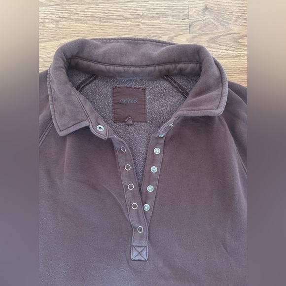 Aerie Quarter Snap Sweatshirt - XL - Picture 3 of 5
